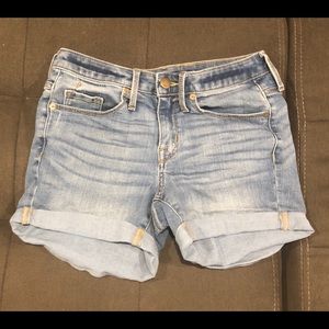 Mossimo high rise midi denim short